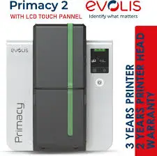 Evolis Primacy 2 Green Display Touch Screen Duplex Printer